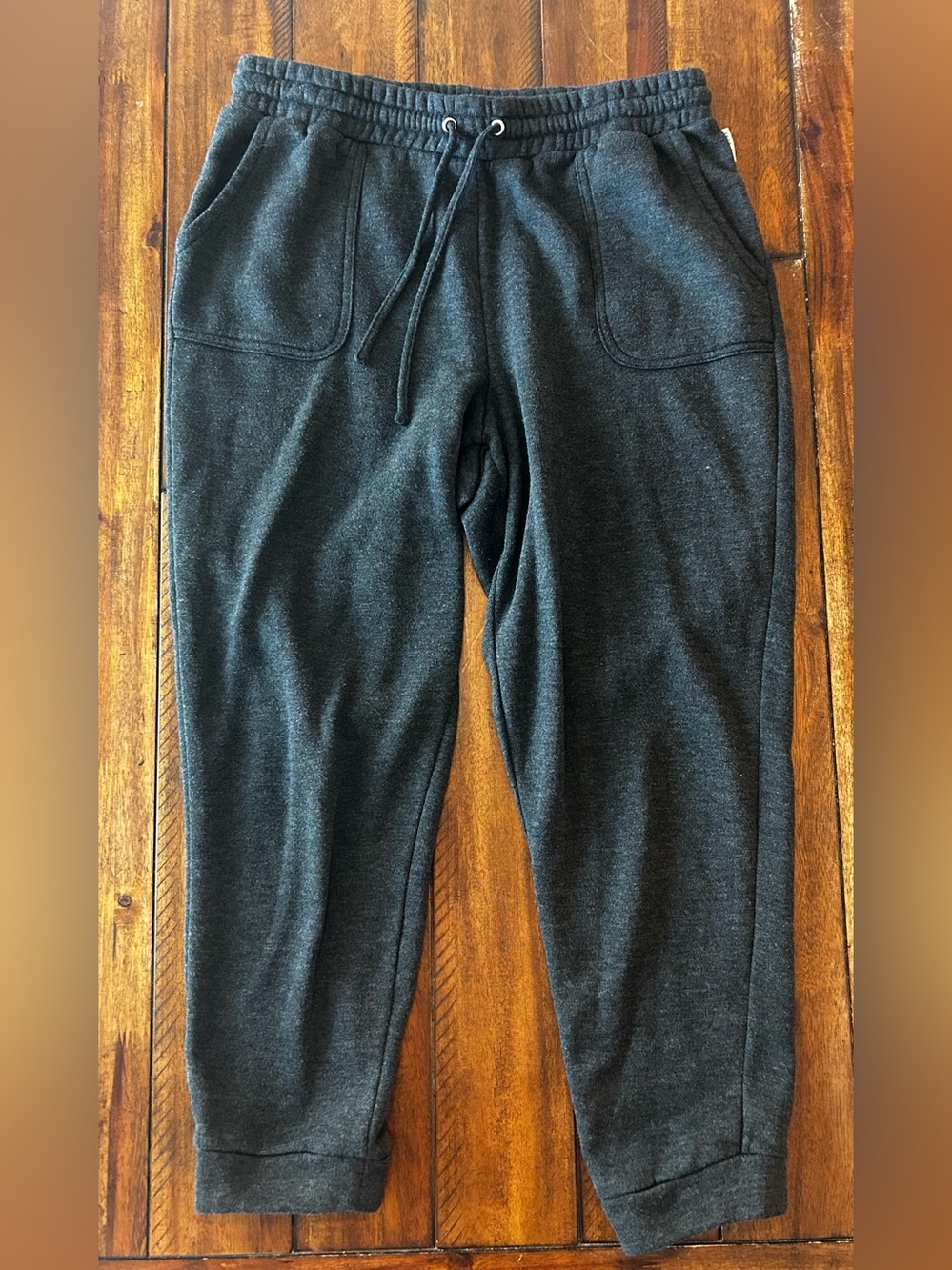 Rae Dunn Dark Gray Knit Joggers